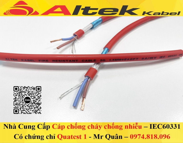 Cáp chống cháy chống nhiễu Altek Kabel – Giá xưởng