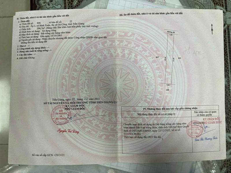 ĐẤT ĐẸP – GIÁ TỐT  – CHÍNH CHỦ CẦN BÁN TẠI phường Bình Xuân, tp Gò Công