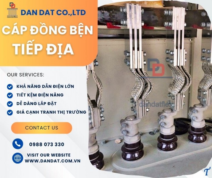 Thanh nối đồng bện/ Thanh đồng bện tiếp địa/ Thanh cái mềm nối cực máy biếp áp