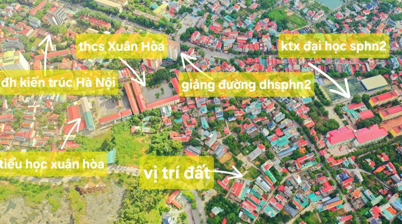 ĐẤT CHÍNH CHỦ - Vị Trí Đẹp tại trung tâm phường Xuân Hòa - Cạnh Đại học sư phạm Hà Nội 2