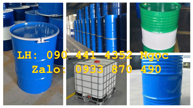 Thùng phuy sắt đựng hóa chất bền bỉ, chống cháy, bền màu