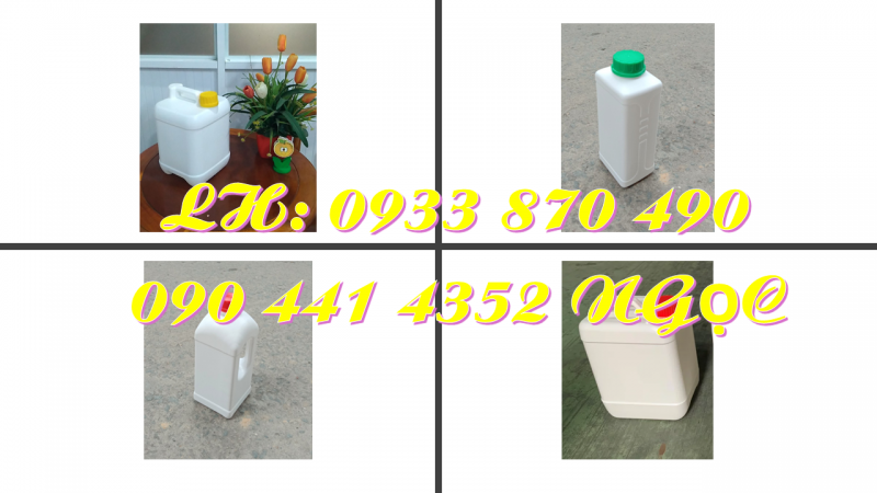 SX can nhựa 500ml, 1 lít, 2 lít, 5 lít đựng nguyên liệu thực phẩm