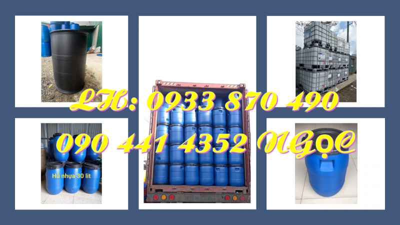 Thùng phuy 30 lít nuôi cá cảnh, thùng phuy nhựa 50L làm canh tác thủy sinh