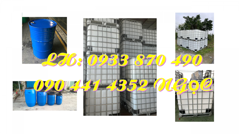 Bán thùng phi sắt đựng nhớt, vỏ thùng phi sắt 220 lít đựng hóa chất công nghiệp