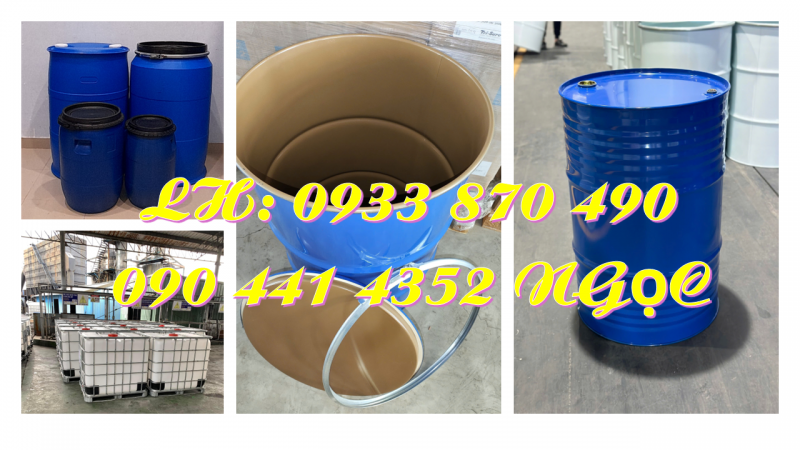 Bán thùng phi sắt đựng nhớt, vỏ thùng phi sắt 220 lít đựng hóa chất công nghiệp