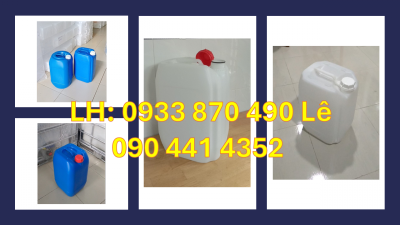 Can nhựa 10 lít dẹp đựng xì dầu, có bán can 20 lít dẹp, can 30 lít dẹp giá rẻ 