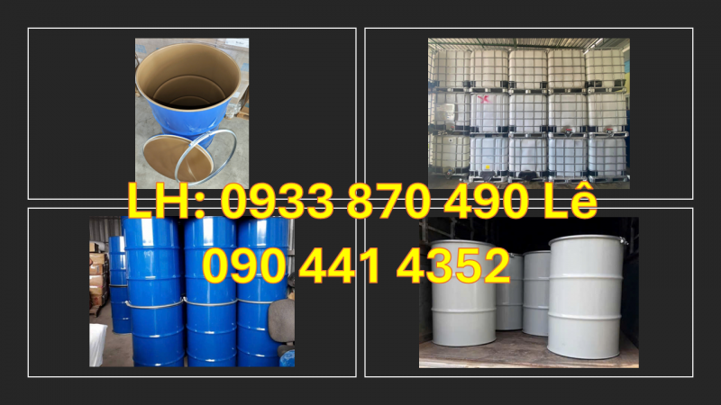 Công ty bán thùng phuy sắt 220 lít nắp kín, thùng phi sắt ủ phân 