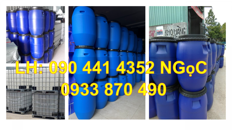 SX thùng nhựa 50 lít đựng dầu, thùng phuy 60 lít đựng nhớt, thùng chứa hóa chất 100 lít 