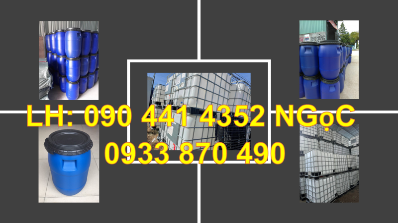 SX thùng nhựa 50 lít đựng dầu, thùng phuy 60 lít đựng nhớt, thùng chứa hóa chất 100 lít 