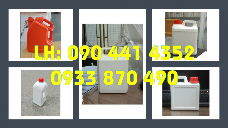 Bình nhựa 1 lít đựng kem dưỡng da, can nhựa 0.5 lít có vòi ấn