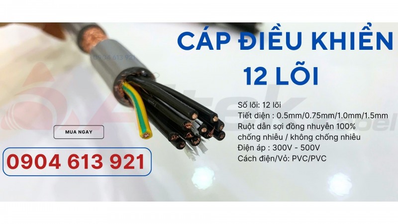 Cáp điện tín hiệu 12x0.75 Altek Kabel sẵn hàng kho Hà Nội, Đà Nẵng, HCM 
