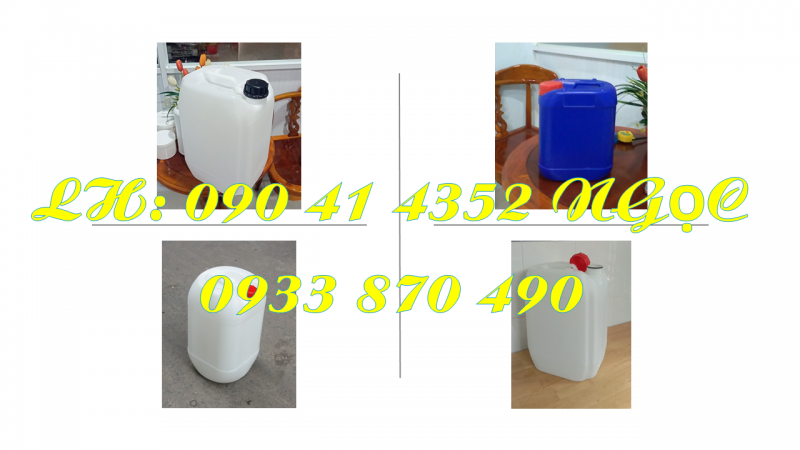 SX can nhựa 10 lít, can nhựa 20L đựng hóa chất theo yêu cầu tại Q12