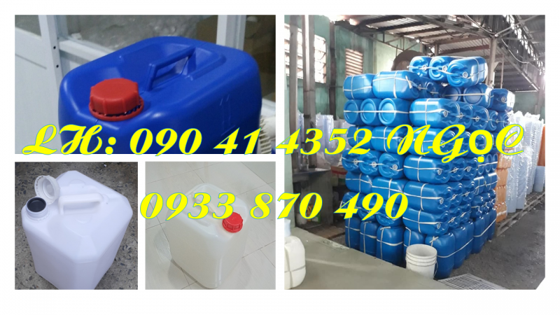 SX can nhựa 10 lít, can nhựa 20L đựng hóa chất theo yêu cầu tại Q12