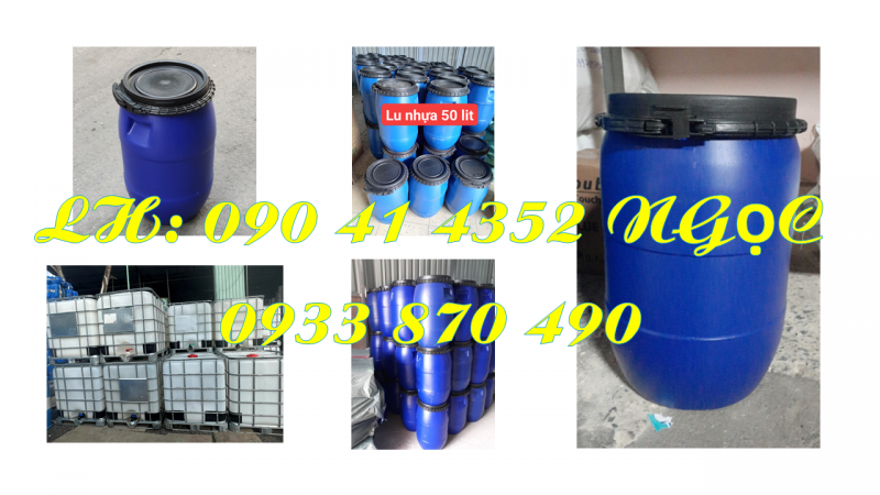 Vỏ thùng phuy 220L đựng hải sản, thùng phuy nhựa 120L đựng thuốc trừ sâu