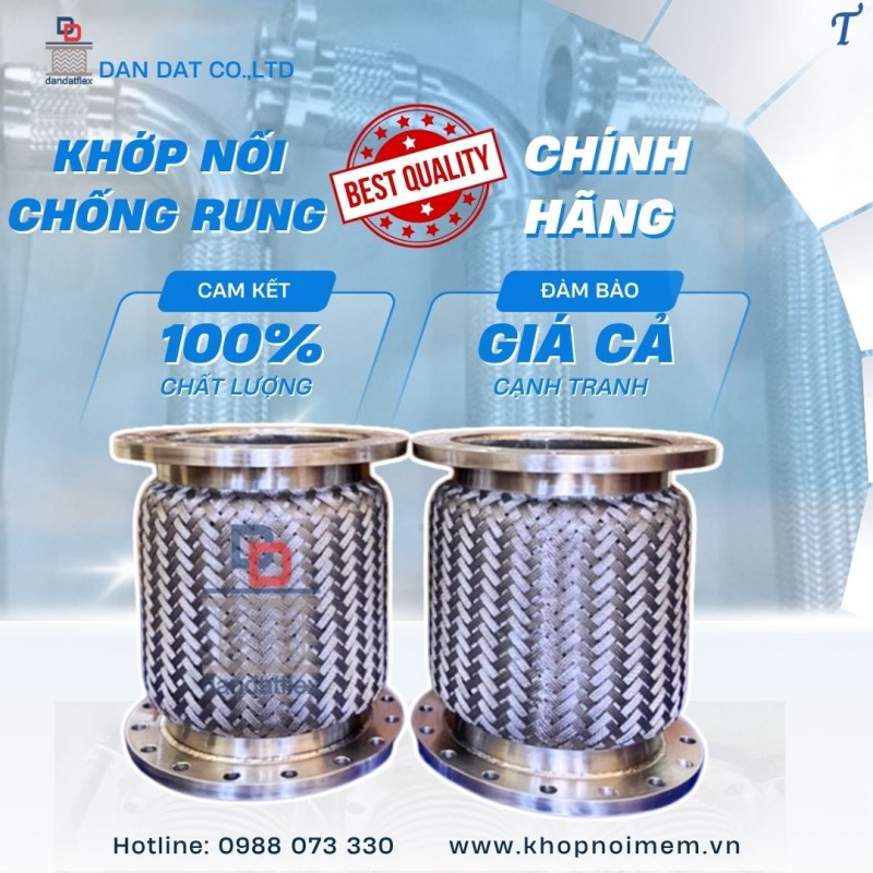 Khớp nối mềm bằng inox/ Khớp nối mềm inox chịu nhiệt/ Khớp nối chống rung inox