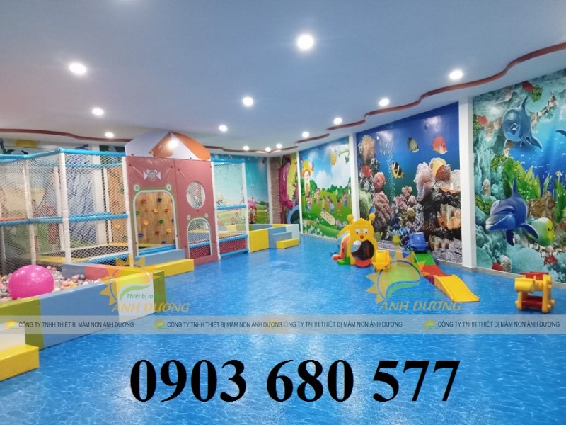 Chuyên lắp đặt khu vui chơi nhà banh trong nhà cho trẻ em