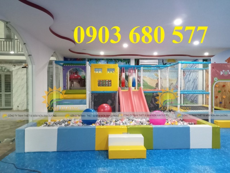 Chuyên lắp đặt khu vui chơi nhà banh trong nhà cho trẻ em