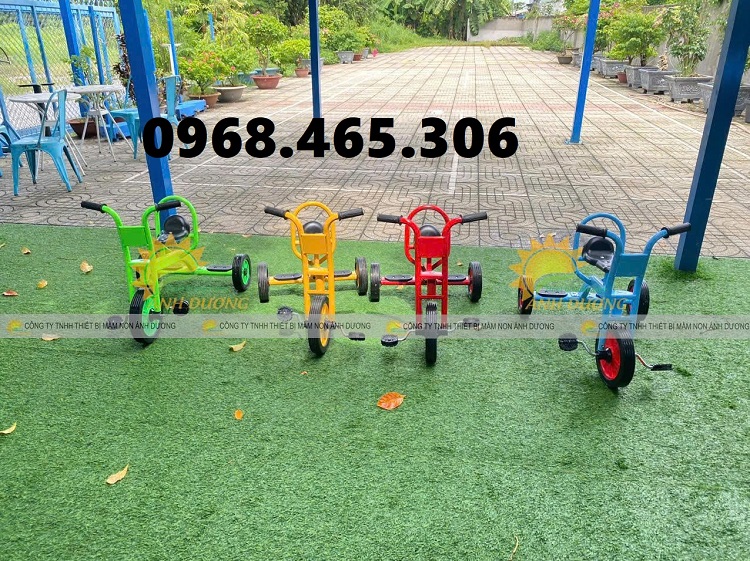 Xe đạp 3 bánh trẻ em siêu bền, xe đạp mầm non 3 bánh