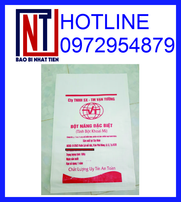 Bao PP dệt đựng bột, cung cấp bao PP dệt giá rẻ