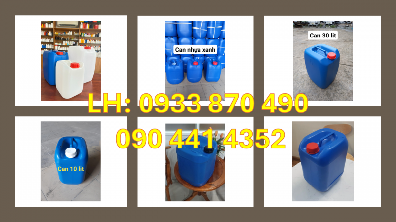 Thùng nhựa 20 lít đựng axit : HCL, H2S04, BaC03, CaC03… 