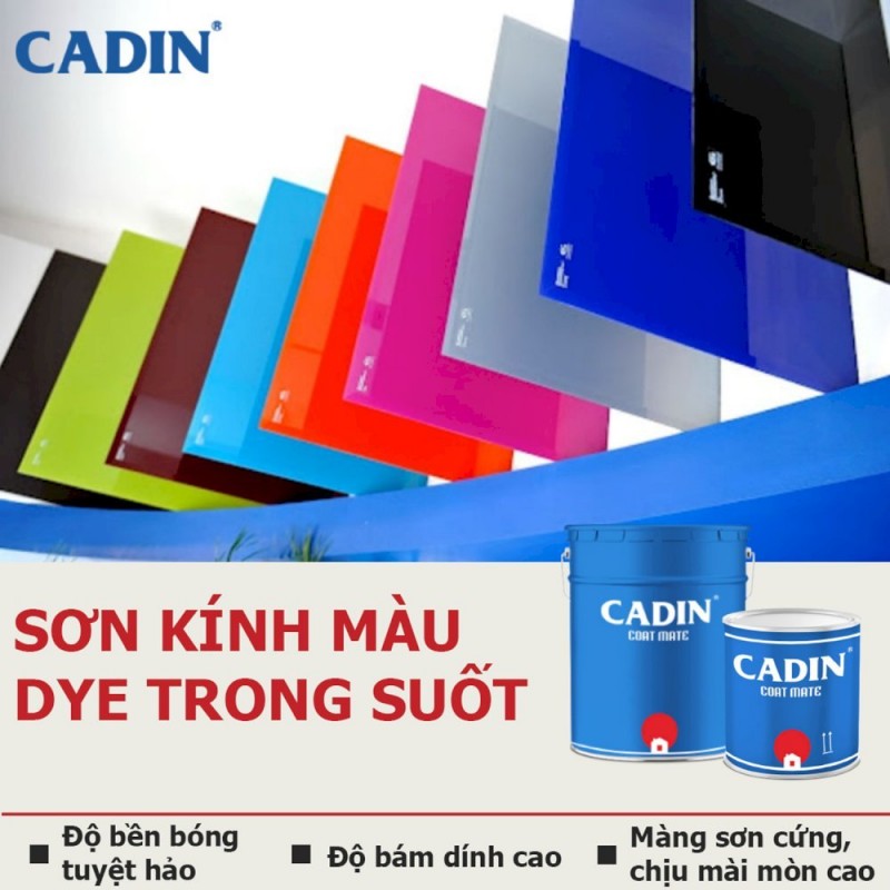 Tổng đại lý bán Sơn kính Cadin A391 ngoài trời (2Tp) cho bề mặt kính (kiếng) chính hãng giá