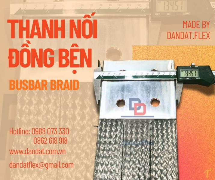 Khớp nối đồng mềm/ Dây đồng mềm/ Dây đồng bện tiếp địa thang máng cáp