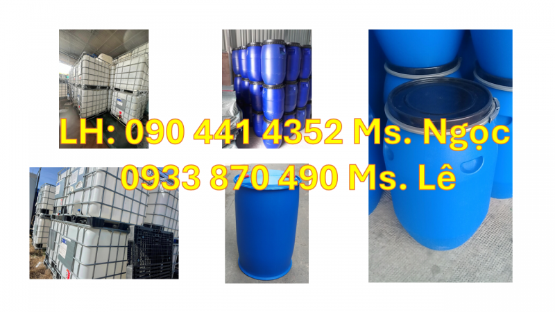 Thùng Phuy Nhựa 100 Lít đựng cát, thùng nhựa 100L đựng xi măng, vật liệu công trình