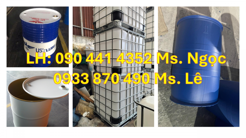 Thùng Phuy Sắt 200 Lít đựng Dung Dịch Bảo Quản Nông Sản