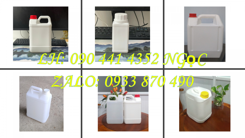 Can Nhựa 500ml Chứa thuốc tăng trưởng, bình nhựa 2 lít đựng phân bón loãng 