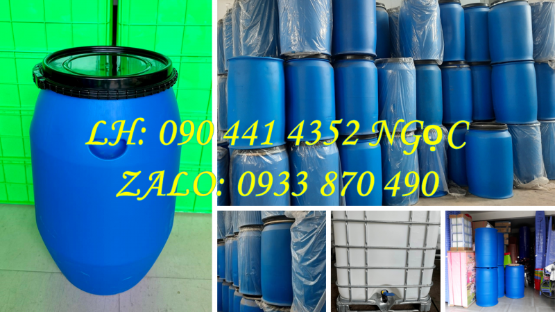 Thùng Phuy Nhựa 30 lít đựng Hóa Chất Khoáng 