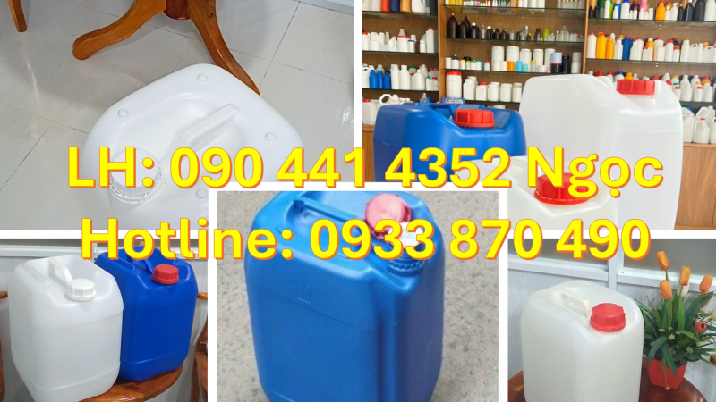 Can 10 lít đựng nước sạch, thùng nhựa 20 lít đựng hóa chất, can 25 lít đựng thuốc trừ sâu
