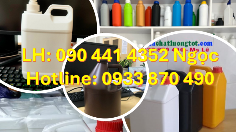 Cung cấp can 5 lít đựng dầu hỏa, bình nhựa 2 lít đựng mẫu, can 1 lít đựng thuốc tẩy