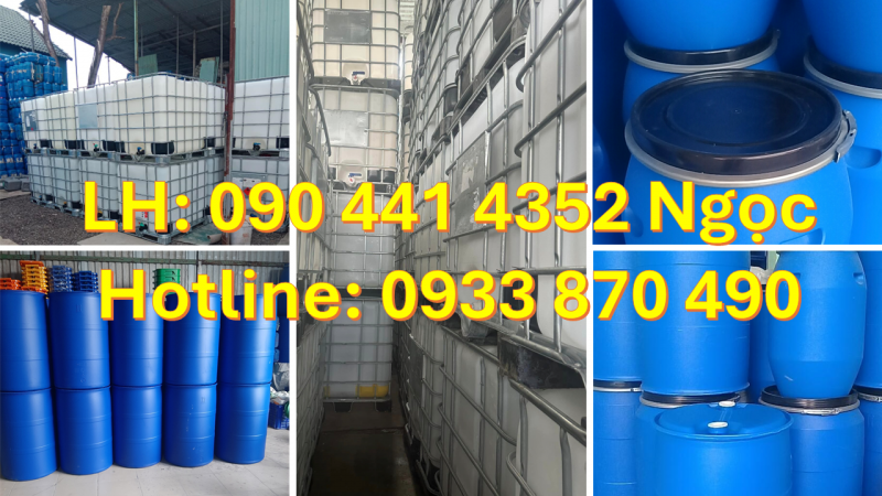 Thùng phuy nhựa 220 lít đựng axit được không? Mua thùng phuy nhựa 100L ở đâu uy tính 