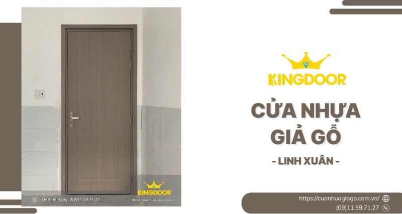Cửa Nhựa Giả Gỗ Tại Linh Xuân | Đẹp Bền, Chống Nước