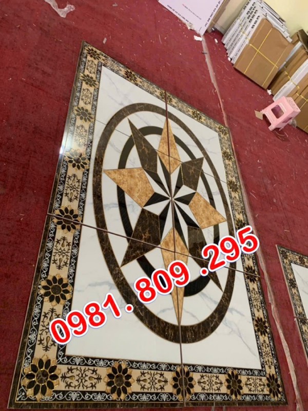 Gạch thảm chiếu lát phòng khách , thảm gạch 