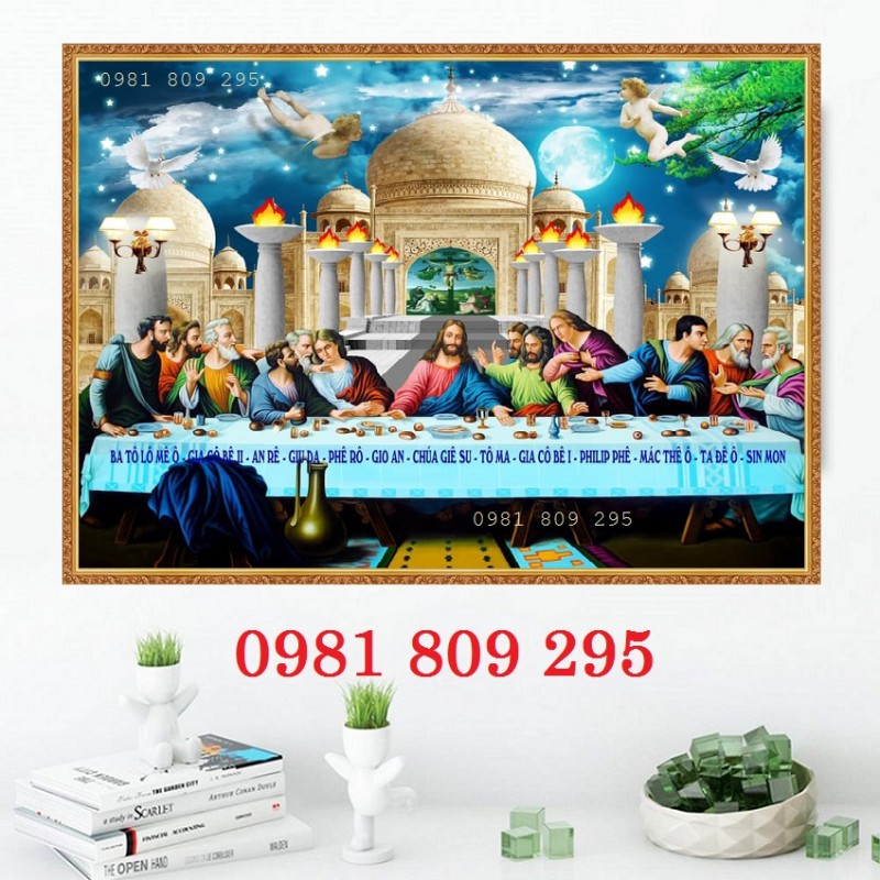 Gạch công giáo , tranh 3d bữa tiệc ly