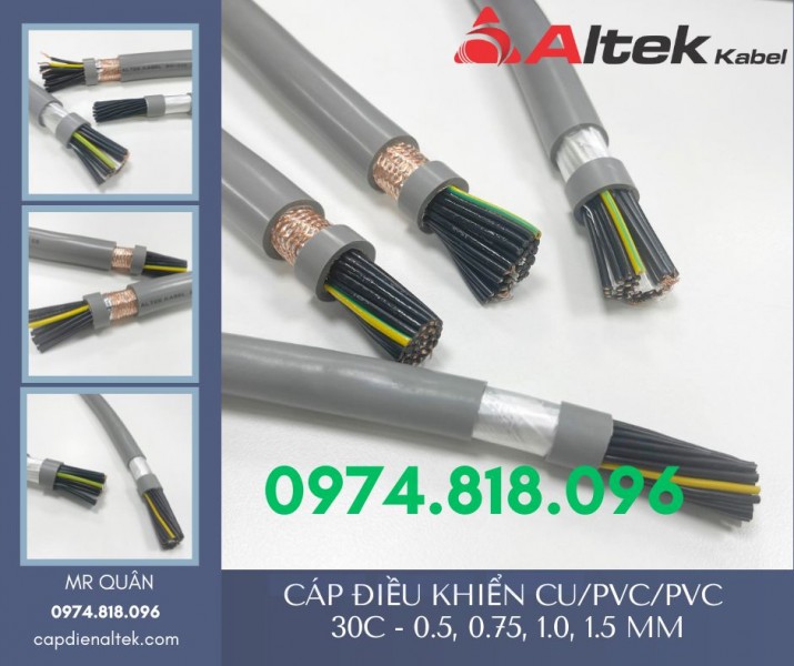Cáp tín hiệu điều khiển 30 lõi – Altek Kabel