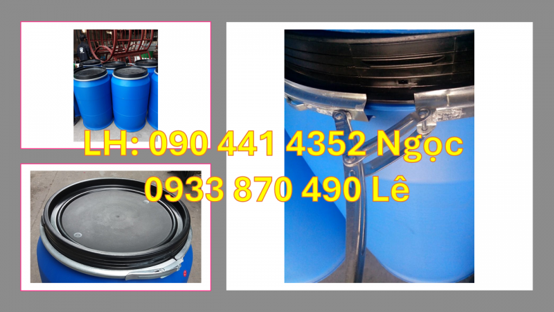 Thùng phuy sắt đựng hóa chất sinh học, dược phẩm, hóa phẩm … 