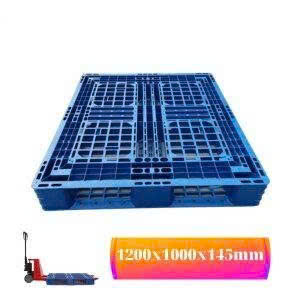 PALLET NHỰA 1200 x 1000 x 145 mm TẢI VỪA, MÀU XANH. MUA/BÁN LH: 0964018718