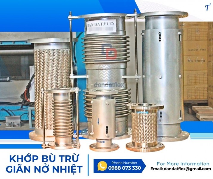 Ống nối co giãn/ Khớp nối co giãn chịu áp cao/ Khớp co giãn dùng cho khí nén