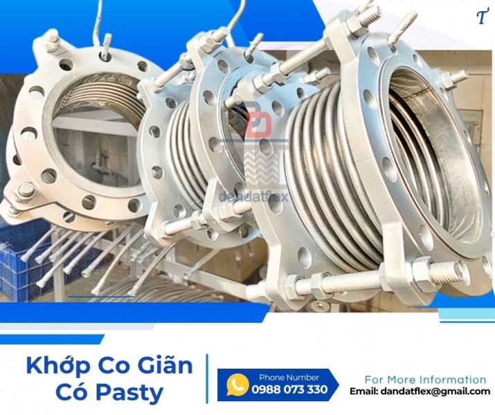 Ống nối co giãn/ Khớp nối co giãn chịu áp cao/ Khớp co giãn dùng cho khí nén