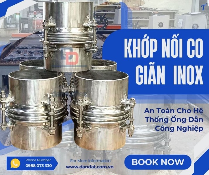 Ống nối co giãn/ Khớp nối co giãn chịu áp cao/ Khớp co giãn dùng cho khí nén