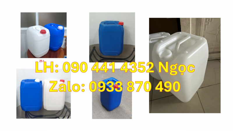 Can 10 lít đựng thuốc diệt sâu bọ, can nhựa 20L đựng hóa chất, thùng 25 lít đựng dung môi 