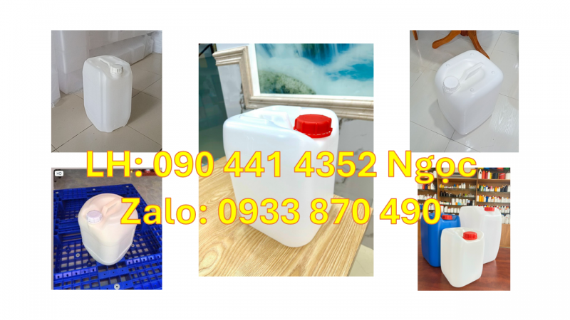 Can 10 lít đựng thuốc diệt sâu bọ, can nhựa 20L đựng hóa chất, thùng 25 lít đựng dung môi 