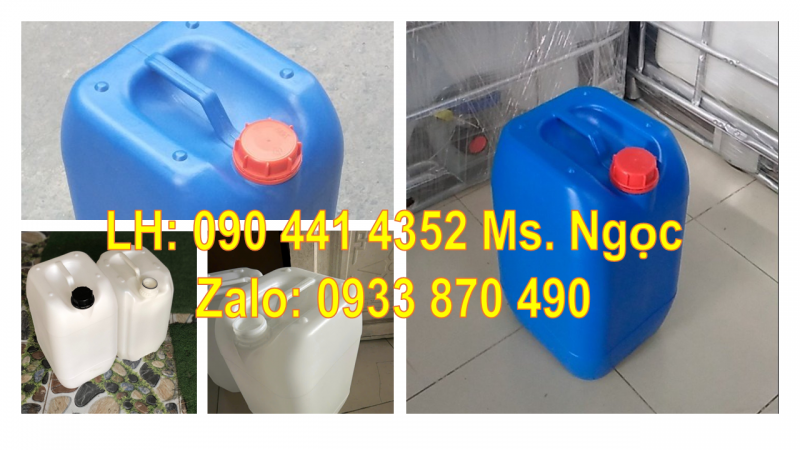 Bán can đựng hóa chất nhựa HDPE 20 lít – 25 lít – 30 lít tại Q12 