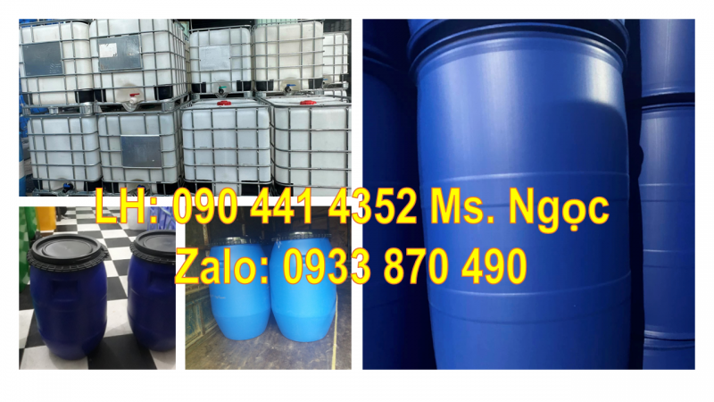 Thùng phuy nhựa trồng rau sạch, vỏ thùng phuy nhựa 220L đựng mực in