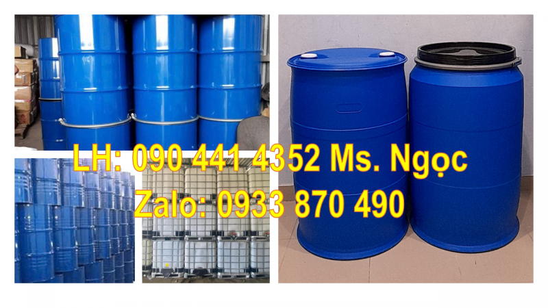 Vỏ thùng phuy sắt nắp hở, thùng phi sắt 220L đựng dung môi 