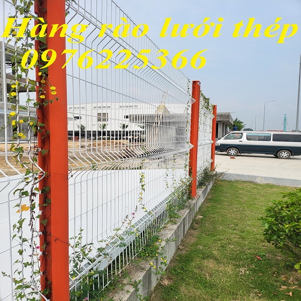 Hàng rào lưới thép - Hàng rào cột trái đào 