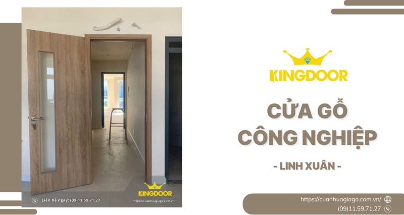Cửa Gỗ Công Nghiệp tại Linh Xuân | Chất Lượng & Thẩm Mỹ