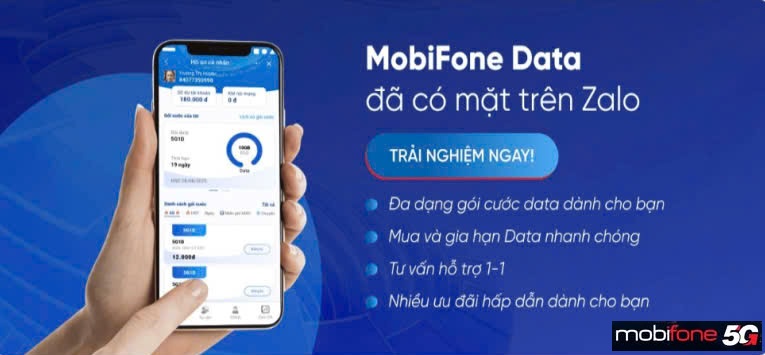 MobiFone Data đã có mặt trên Zalo - Trải nghiệm ngay